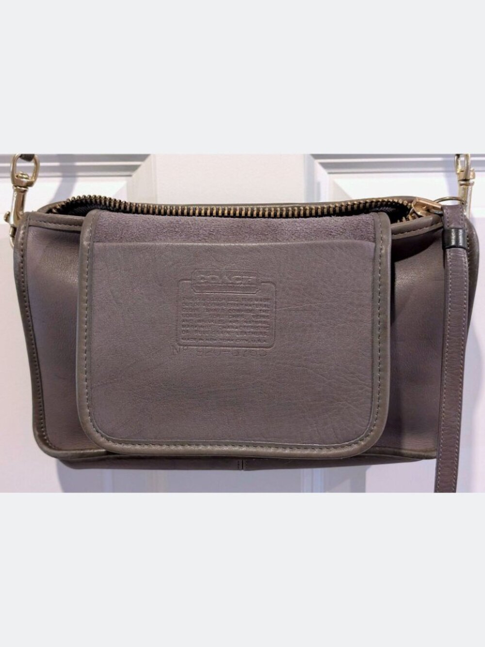 RARE VTG Coach NYC Convertible Clutch Leather Zippered TALON Basic Bag Crossbody - Picture 7 of 11